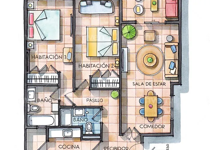 Apartament Paradise Flat In Centre W/ Large Pool Denia